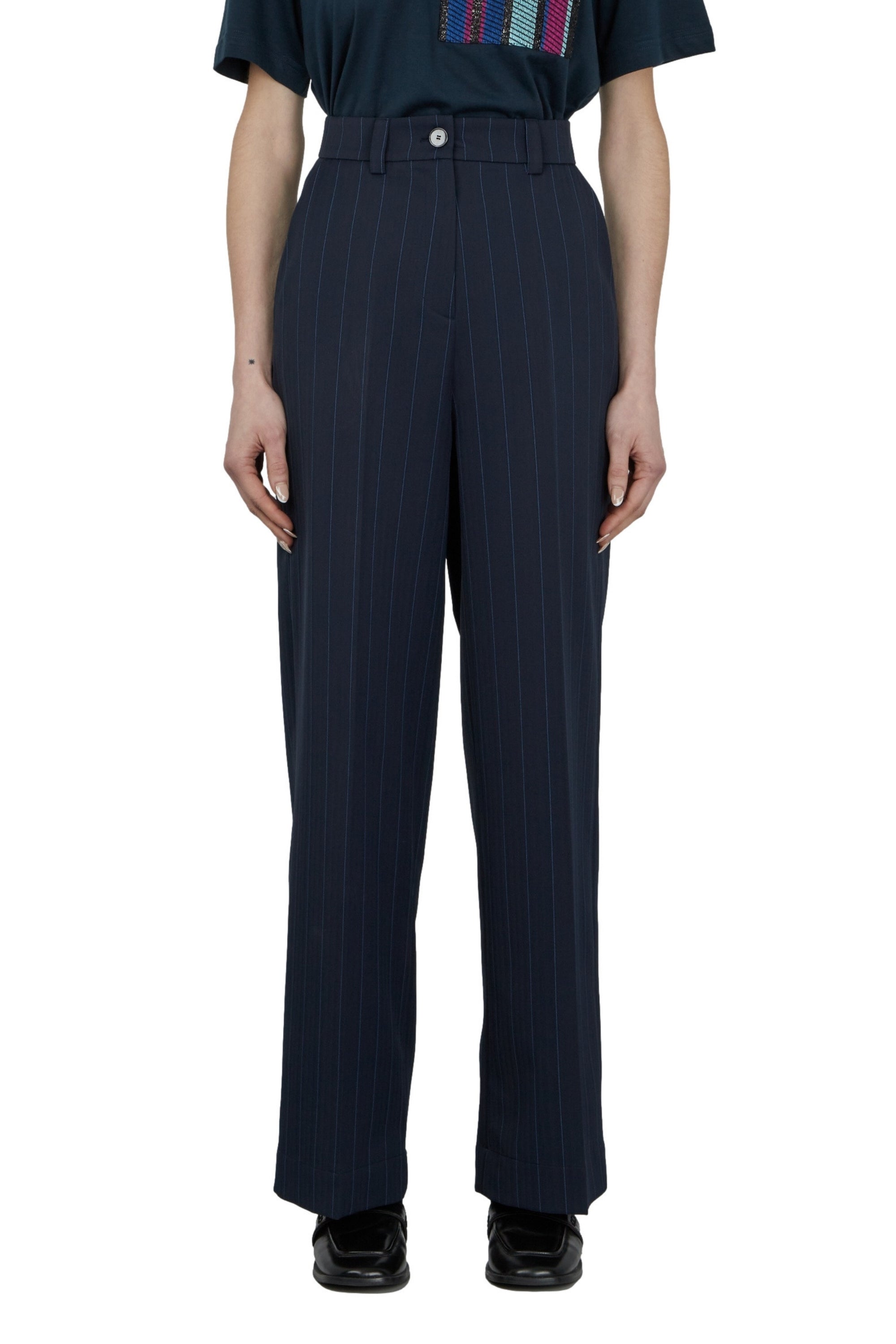 PANTALON DROIT TAILLE HAUTE