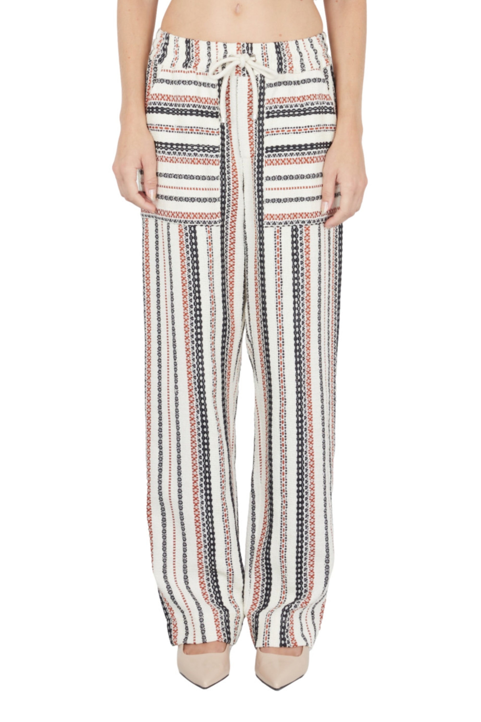 PANTALON LOOSE TISSE MAIN