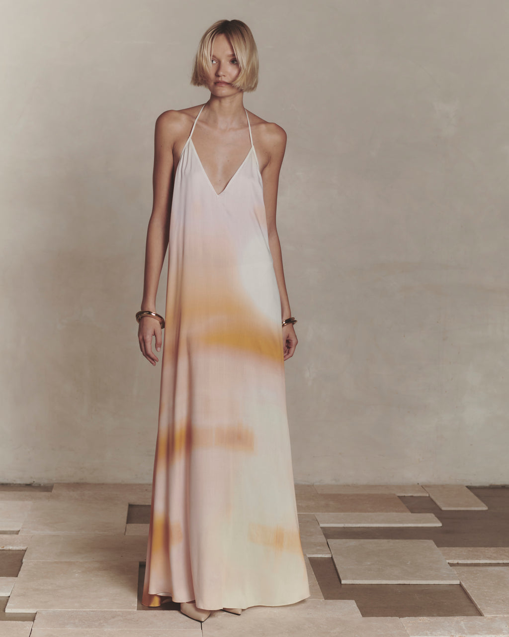 ROBE LONGUE SPAGHETTI