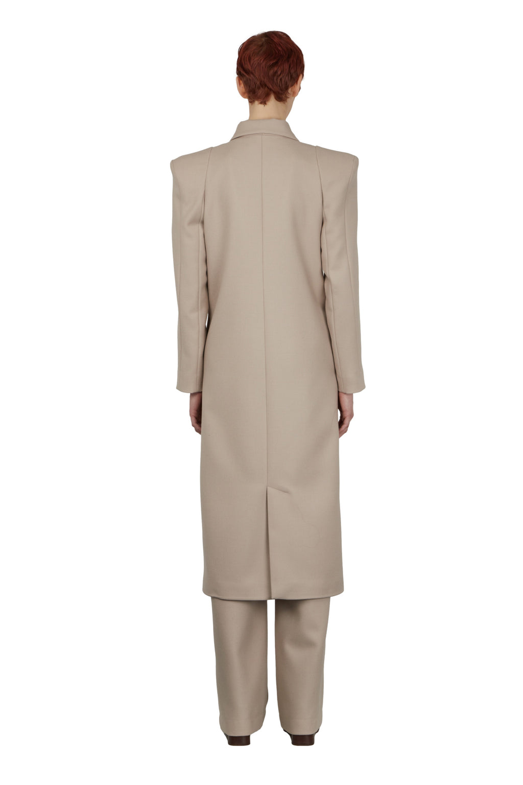 MANTEAU LONG ÉPAULES LARGES