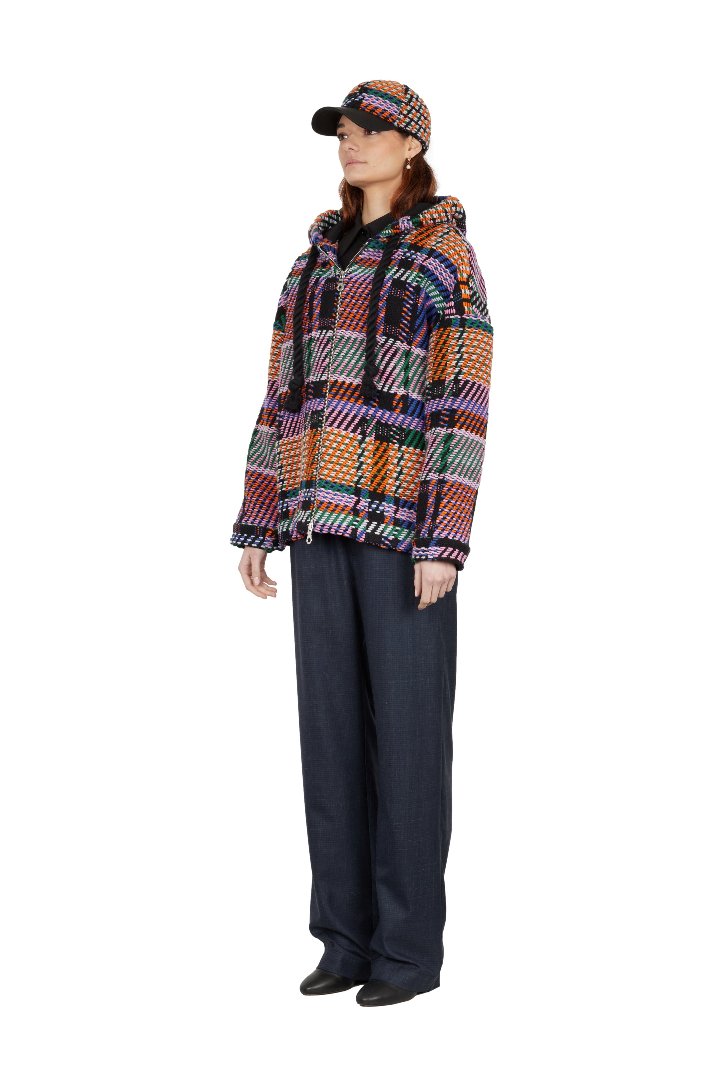 Oversize Double zip-up hoodie
