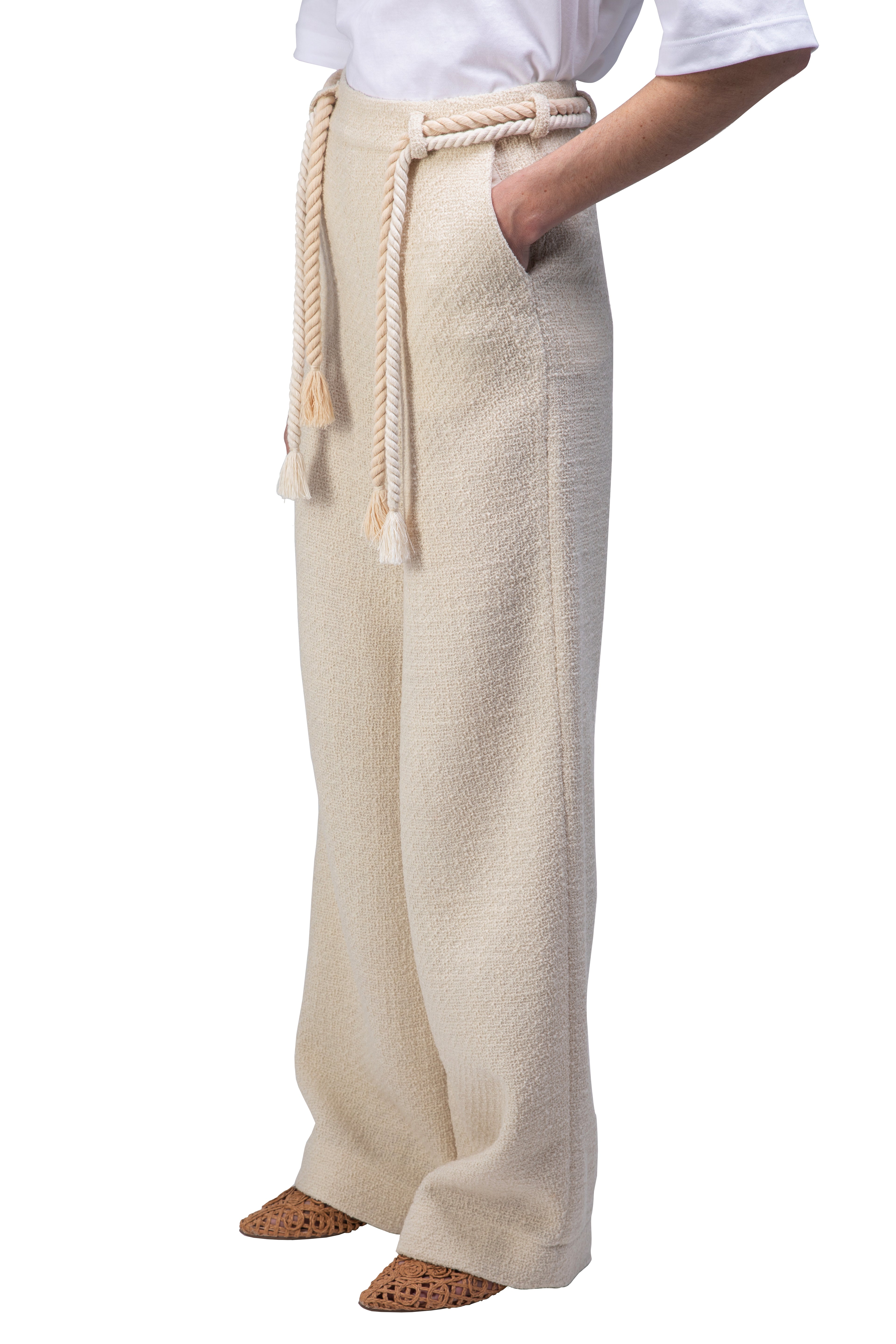 PANTALON EN LAINE VIERGE