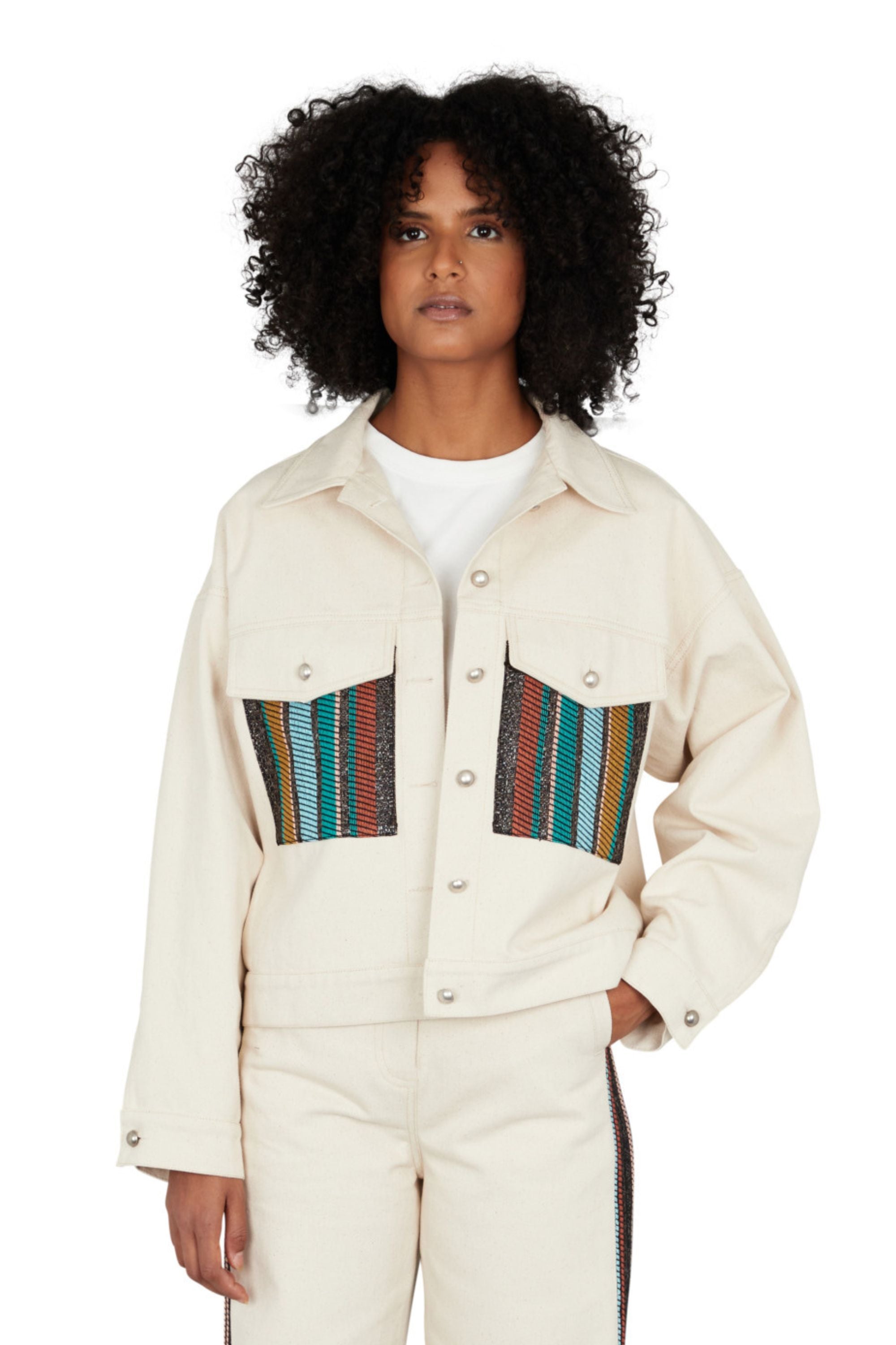 VESTE EN DENIM POCHES CASSETTE