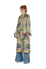 Jacquard trench coat