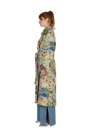 Jacquard trench coat