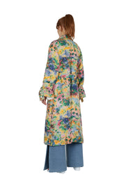 Jacquard trench coat