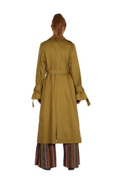 Belted trench coat