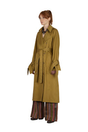 Belted trench coat