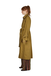 Belted trench coat