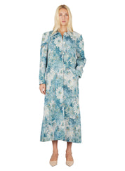 Jacquard long coat