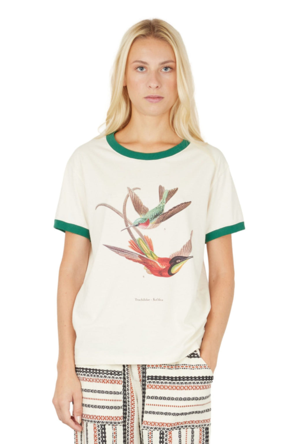 T-SHIRT IMPRIMÉ OISEAUX
