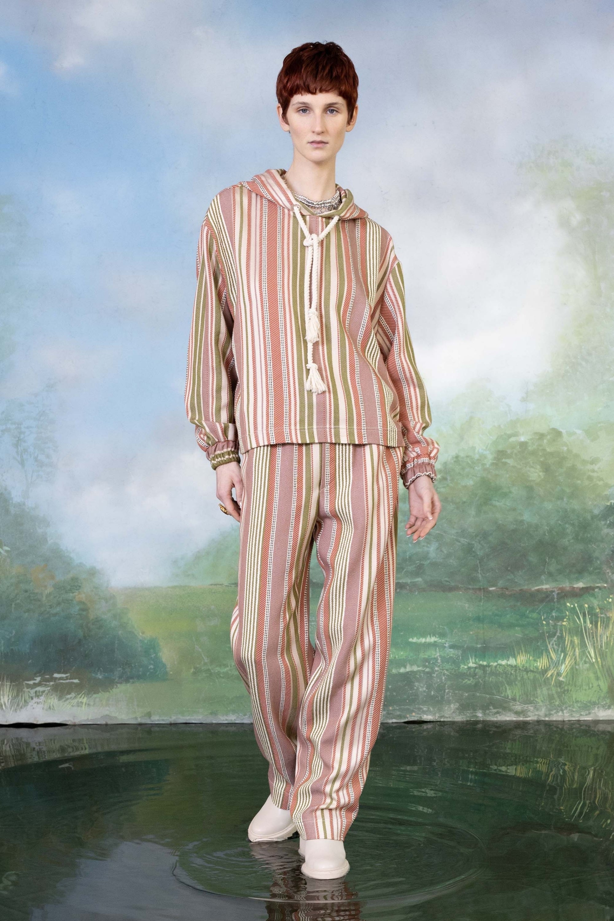 PANTALON LOOSE TISSE MAIN