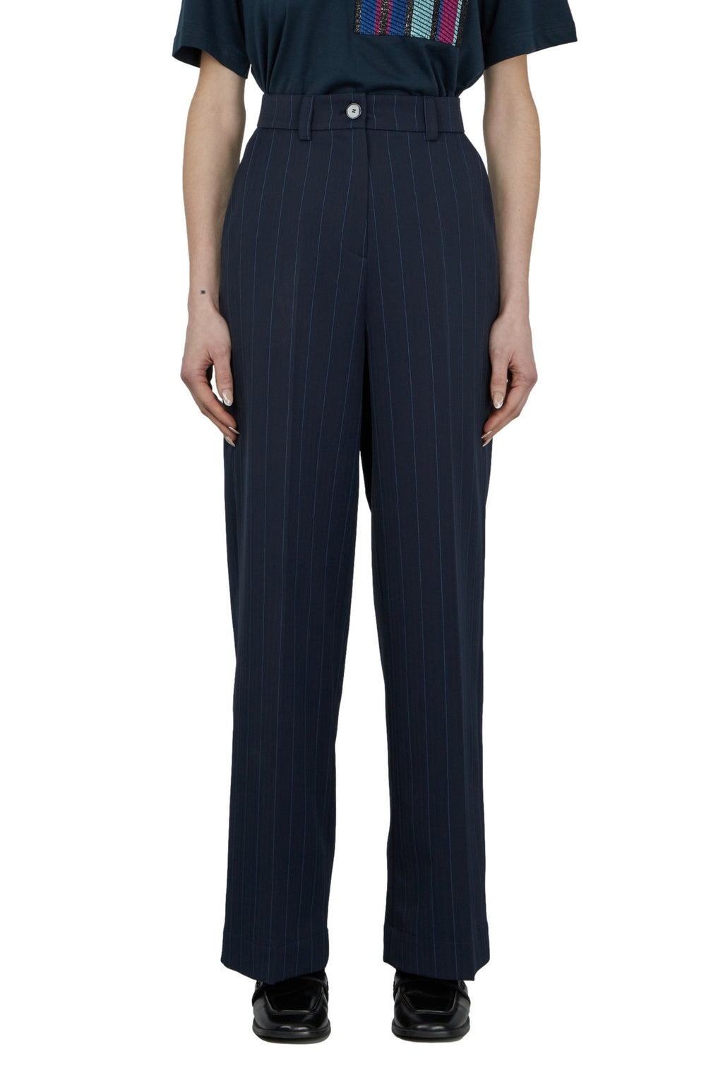 PANTALON DROIT TAILLE HAUTE