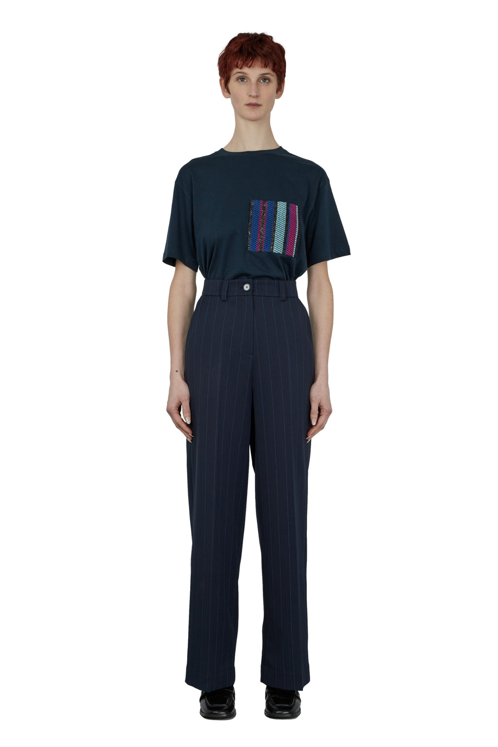 PANTALON DROIT TAILLE HAUTE