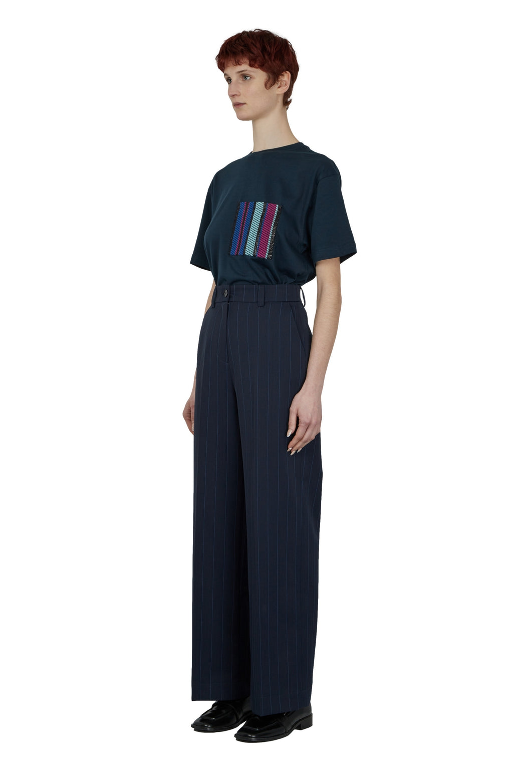 PANTALON DROIT TAILLE HAUTE