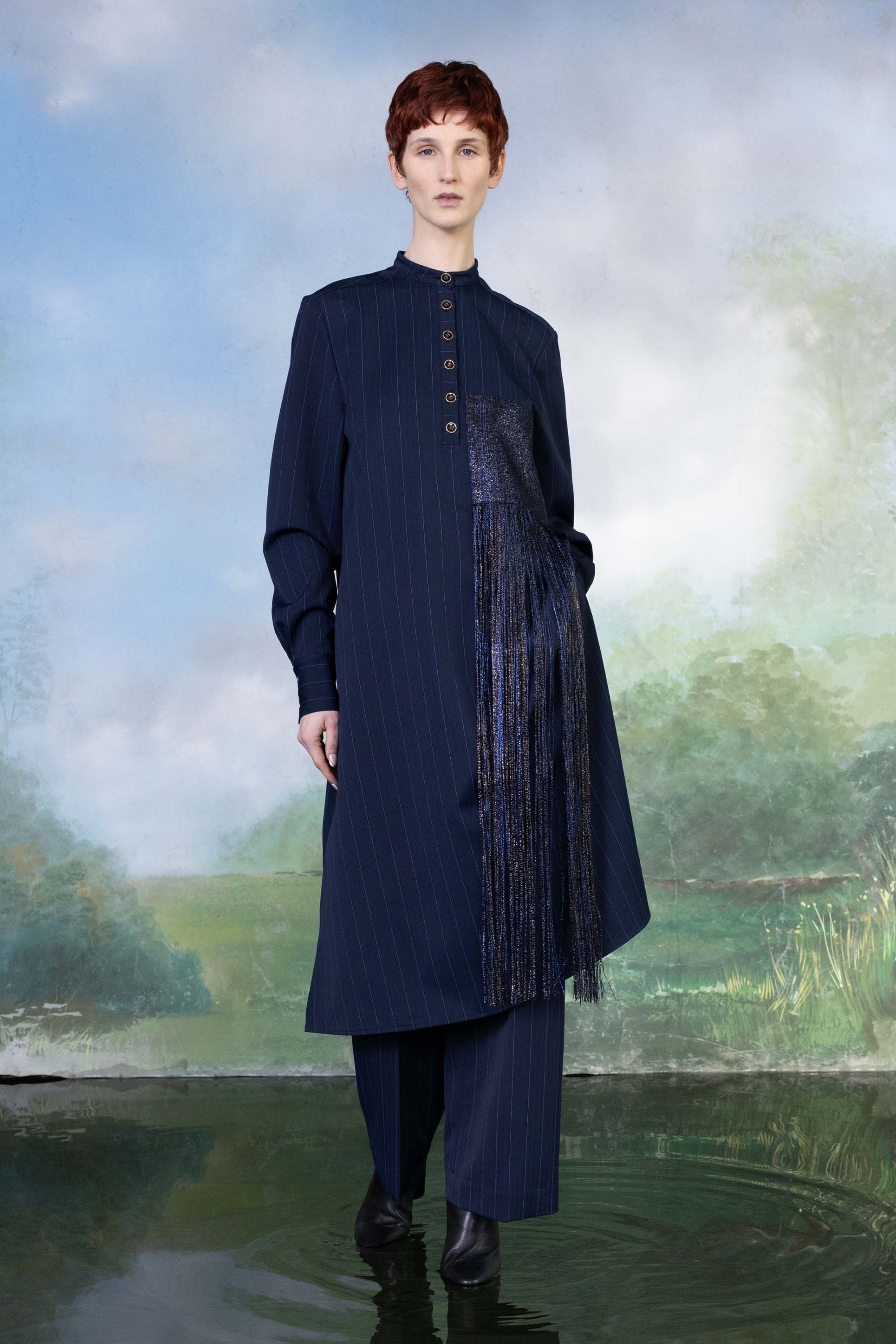 PANTALON DROIT TAILLE HAUTE