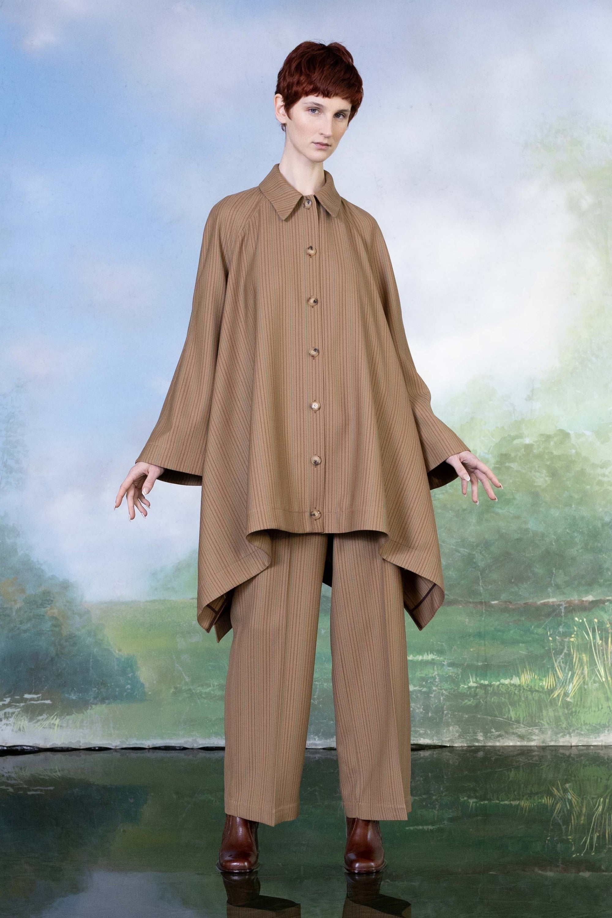 SURCHEMISE OVERSIZE DRAPÉE