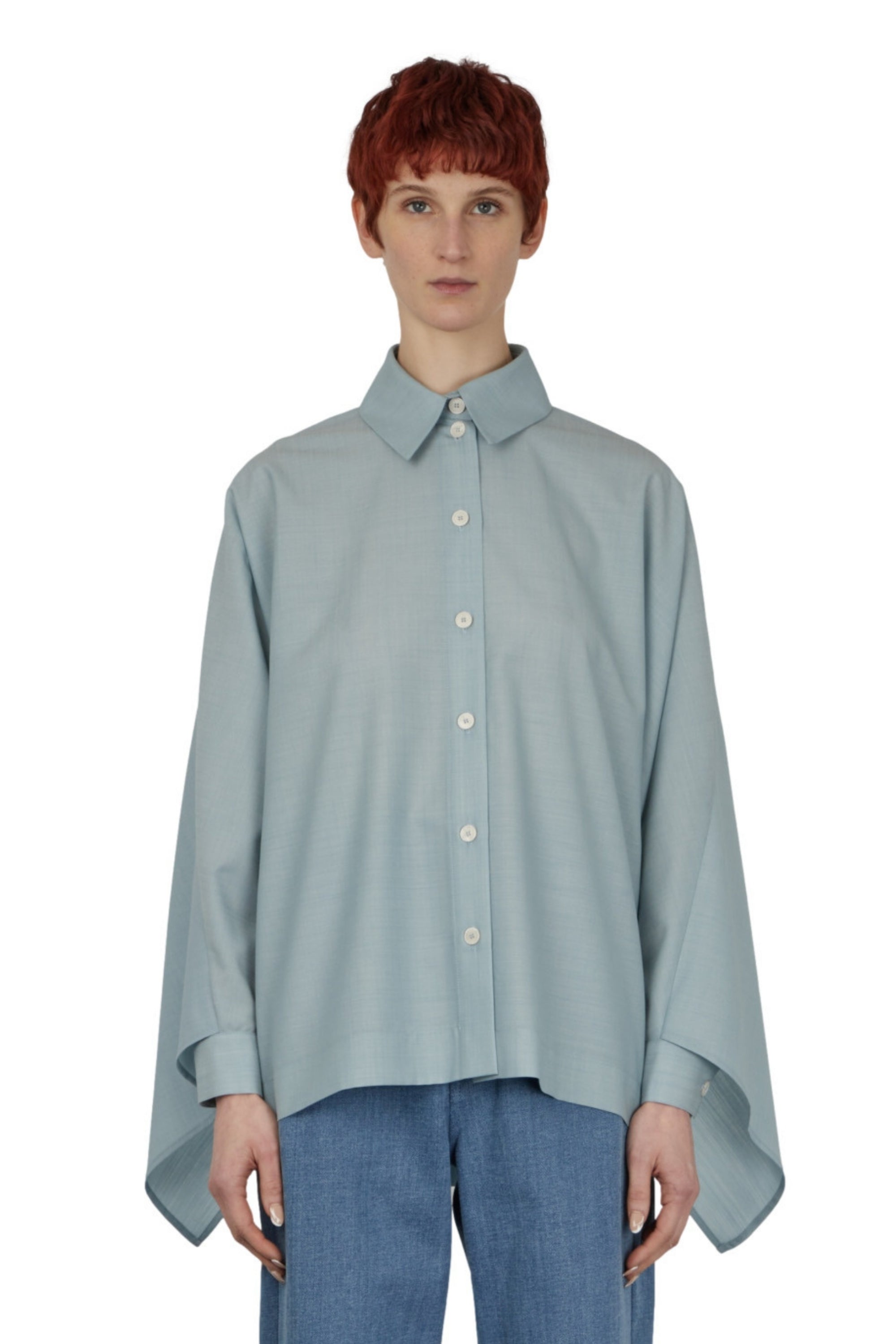 CHEMISE AVEC DRAPÉ AU DOS