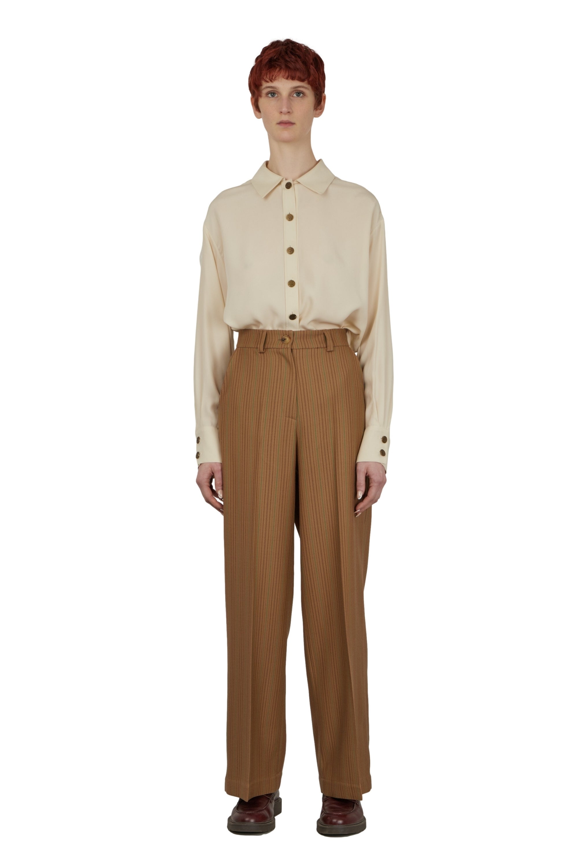 PANTALON DROIT TAILLE HAUTE