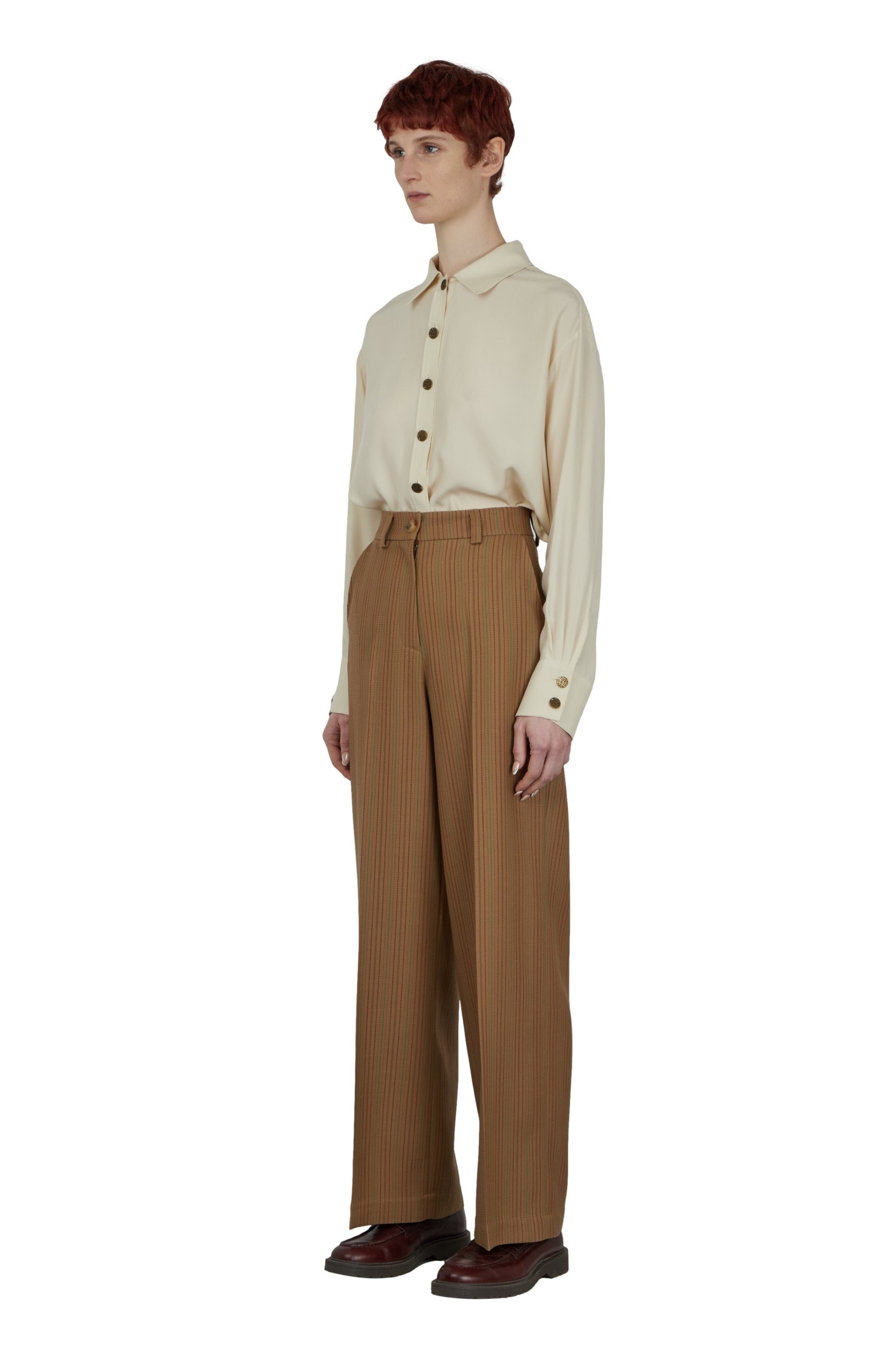 PANTALON DROIT TAILLE HAUTE