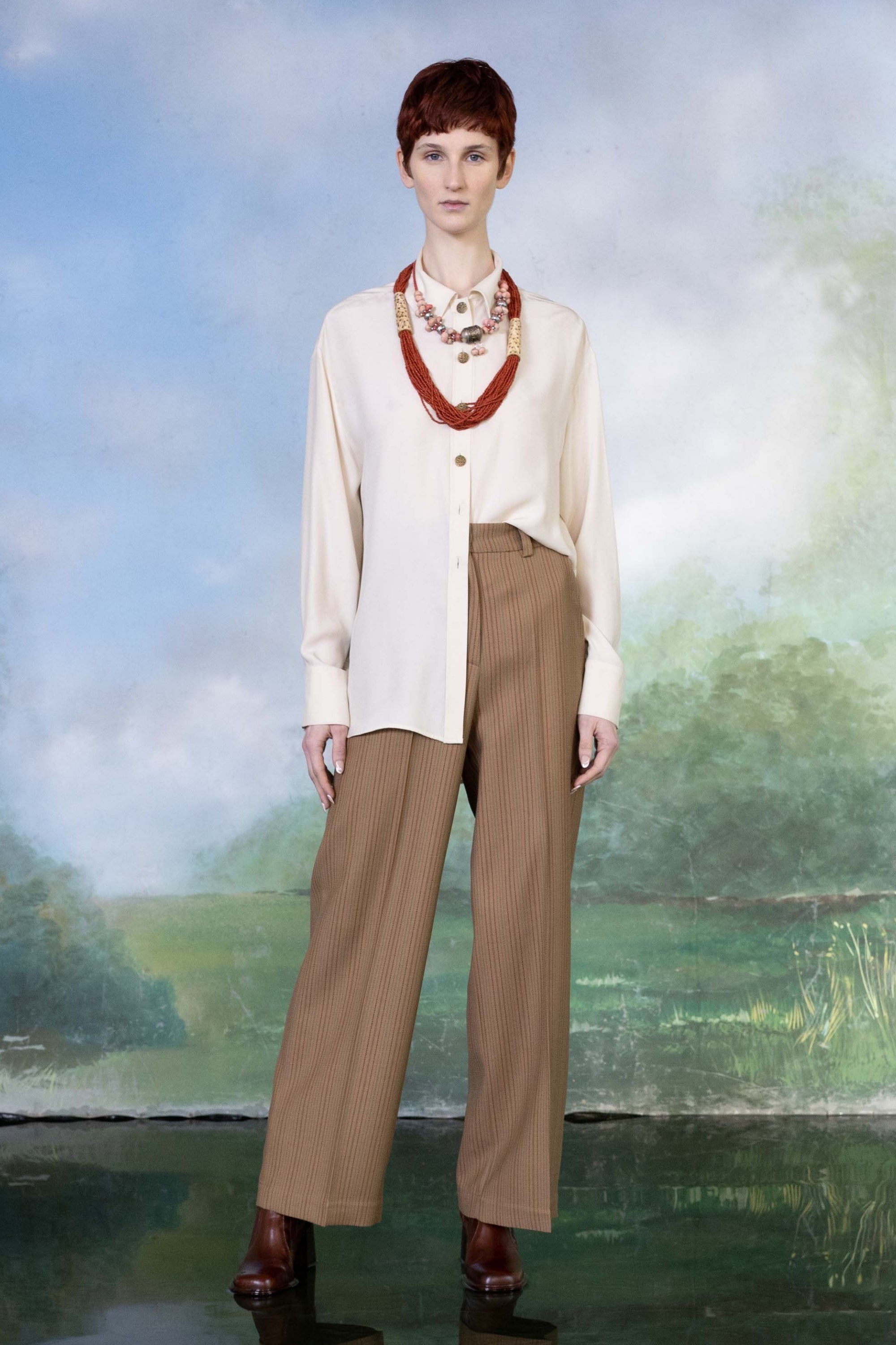PANTALON DROIT TAILLE HAUTE