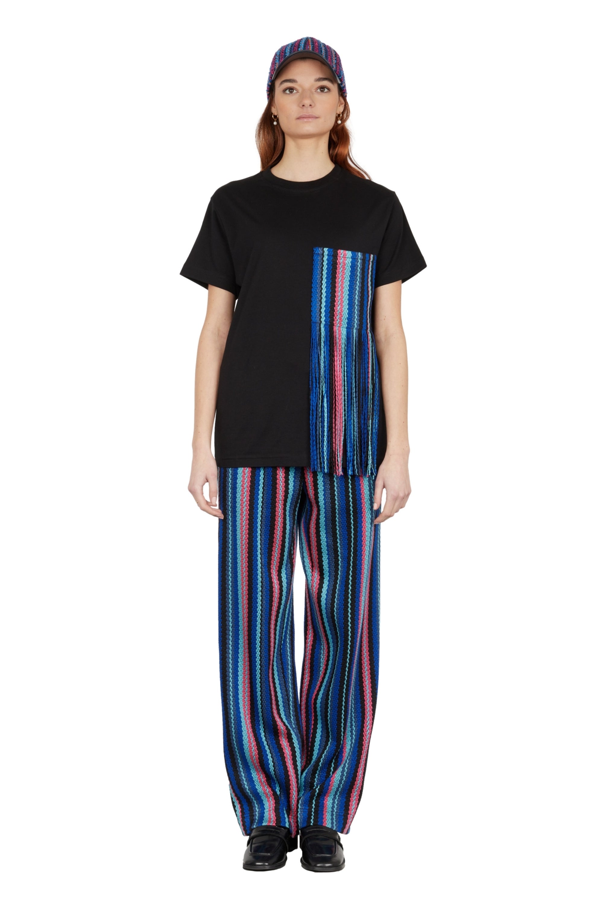 T-SHIRT POCHE FRANGÉE