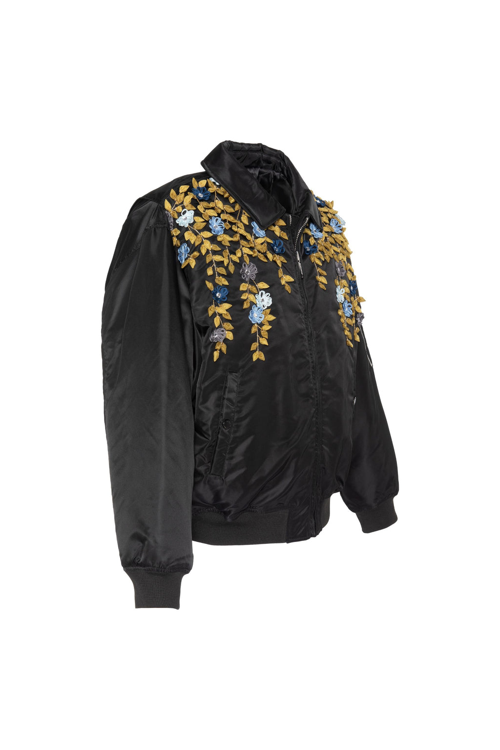 SCHOTT/BENMOYAL BOMBER BRODÉ FLEURS