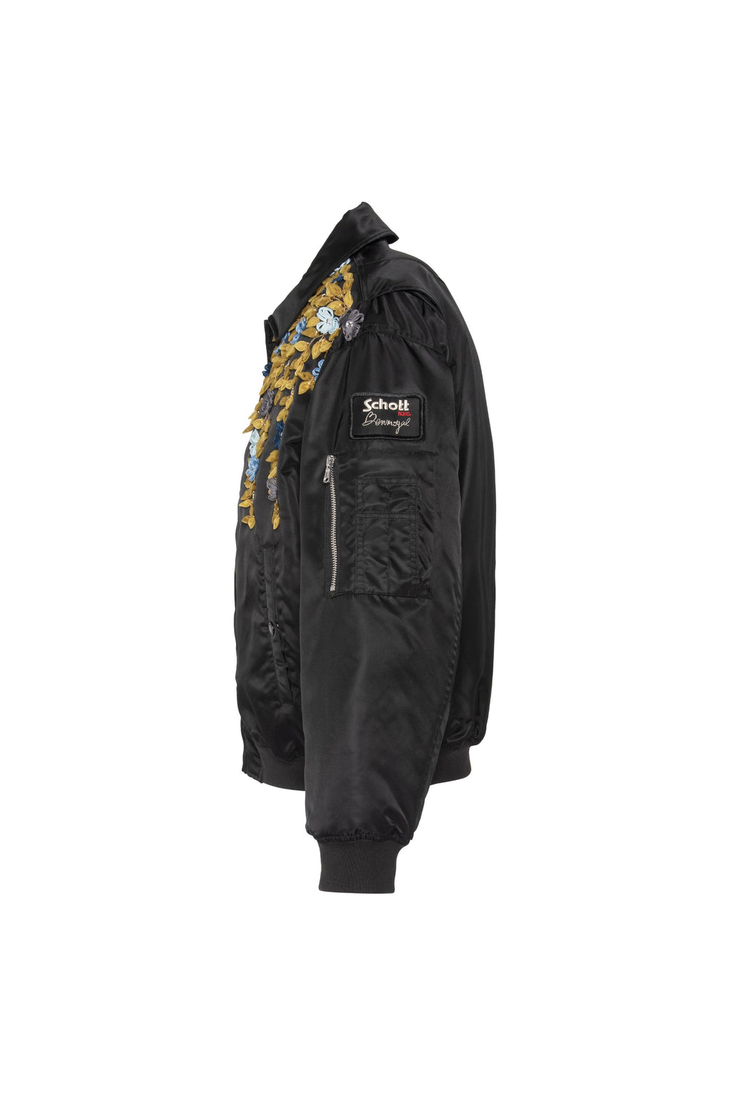 SCHOTT/BENMOYAL BOMBER BRODÉ FLEURS