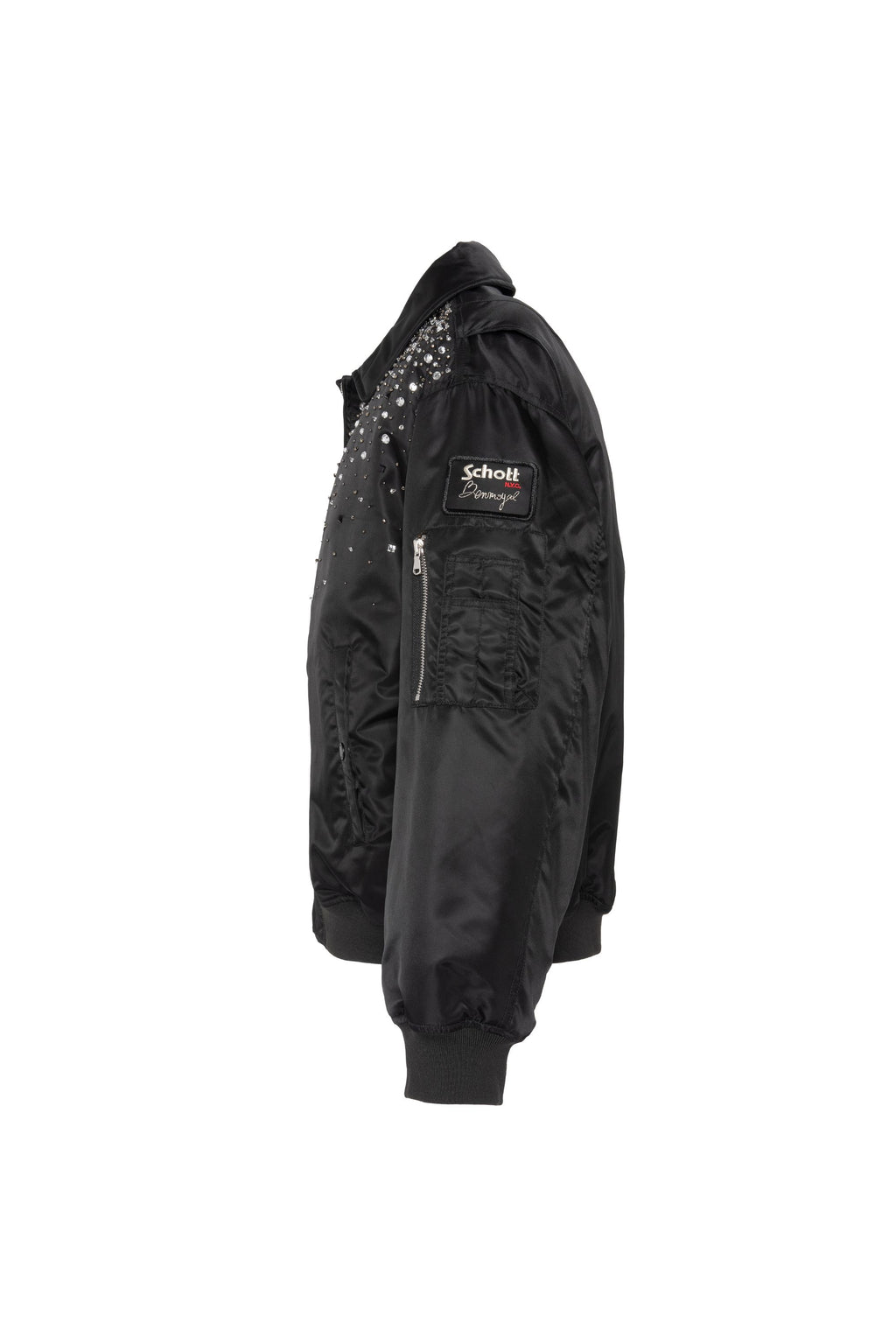 SCHOTT/BENMOYAL BOMBER BRODÉ CRISTAUX