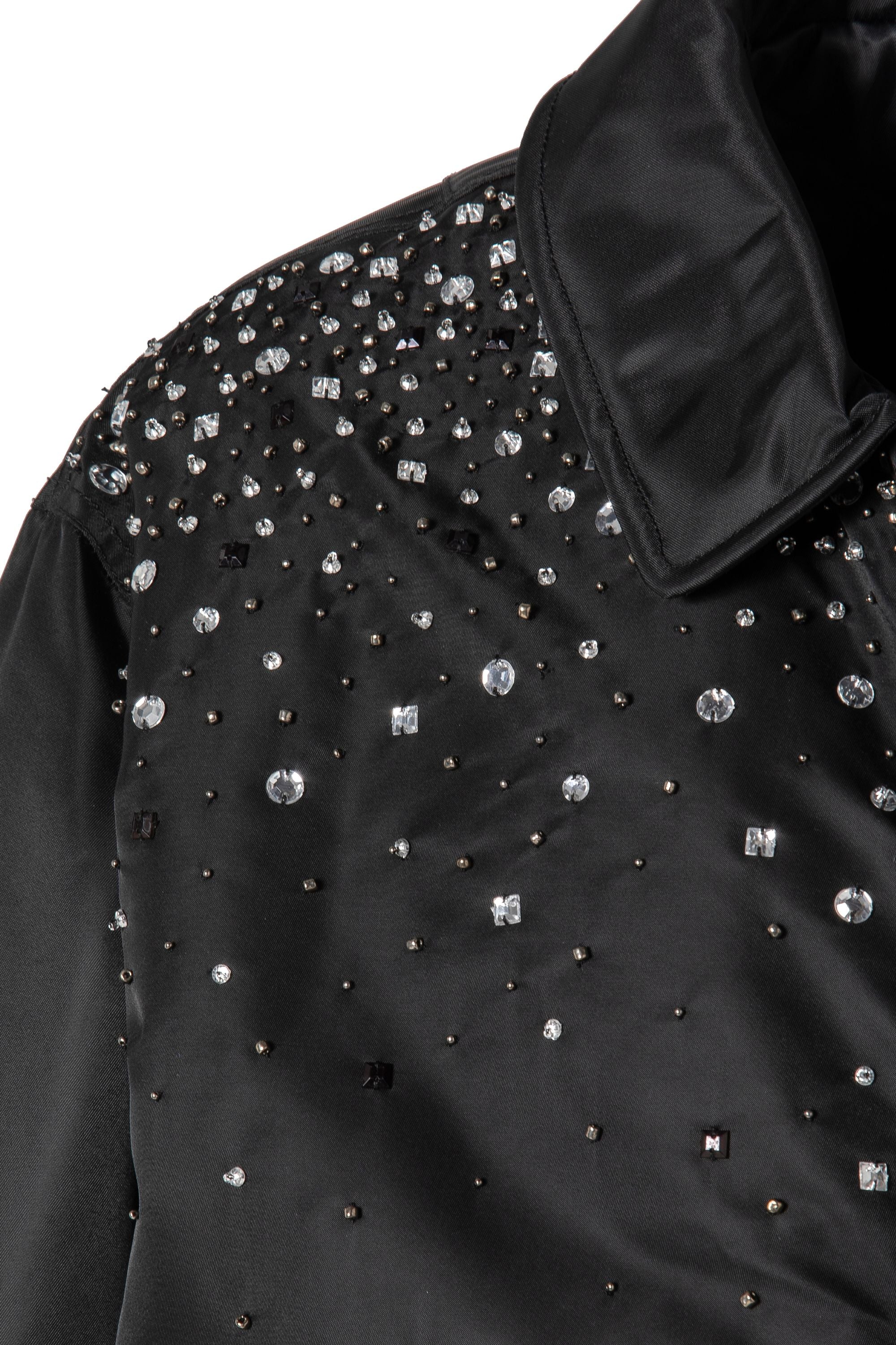 SCHOTT/BENMOYAL BOMBER BRODÉ CRISTAUX