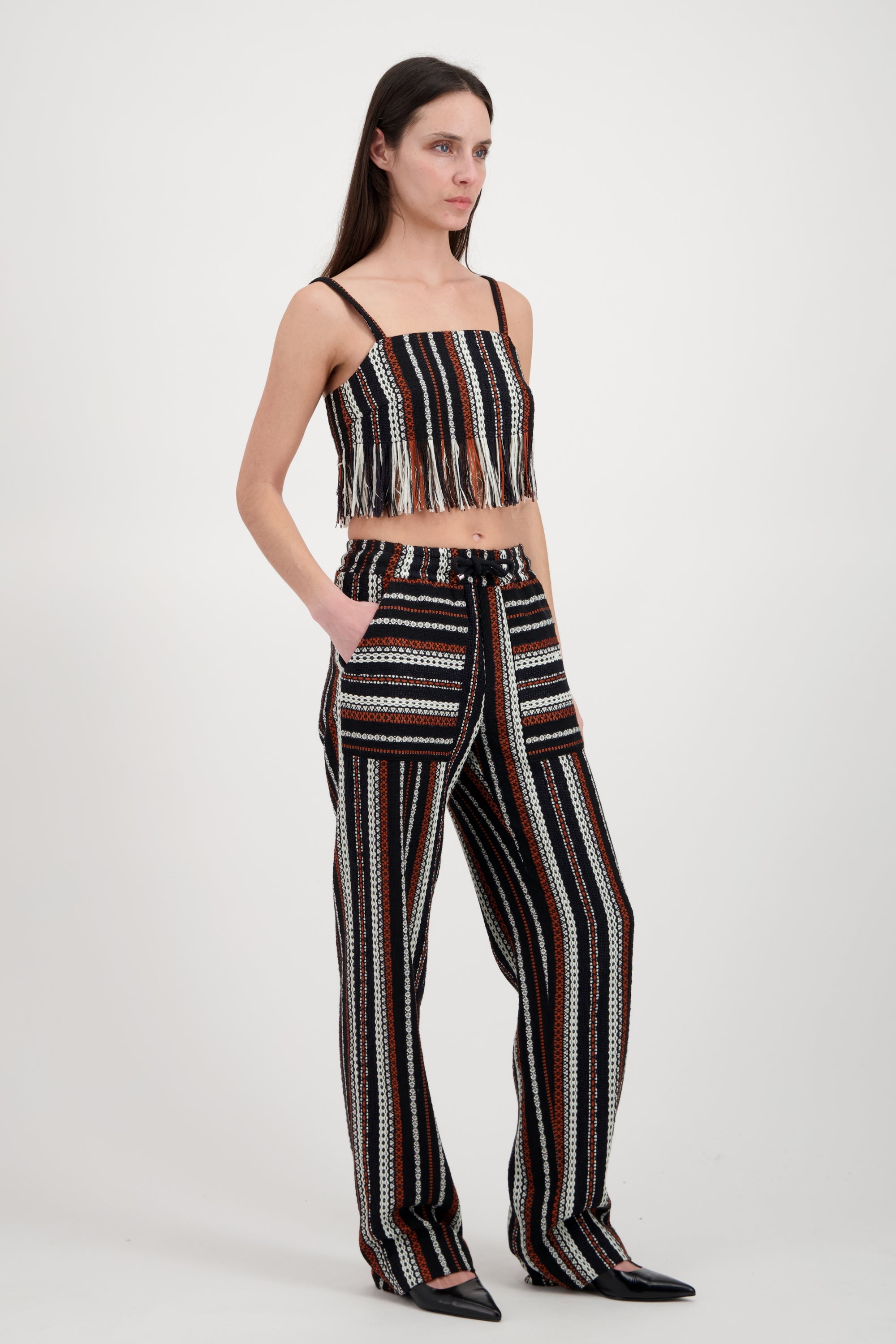 PANTALON TISSÉ MAIN
