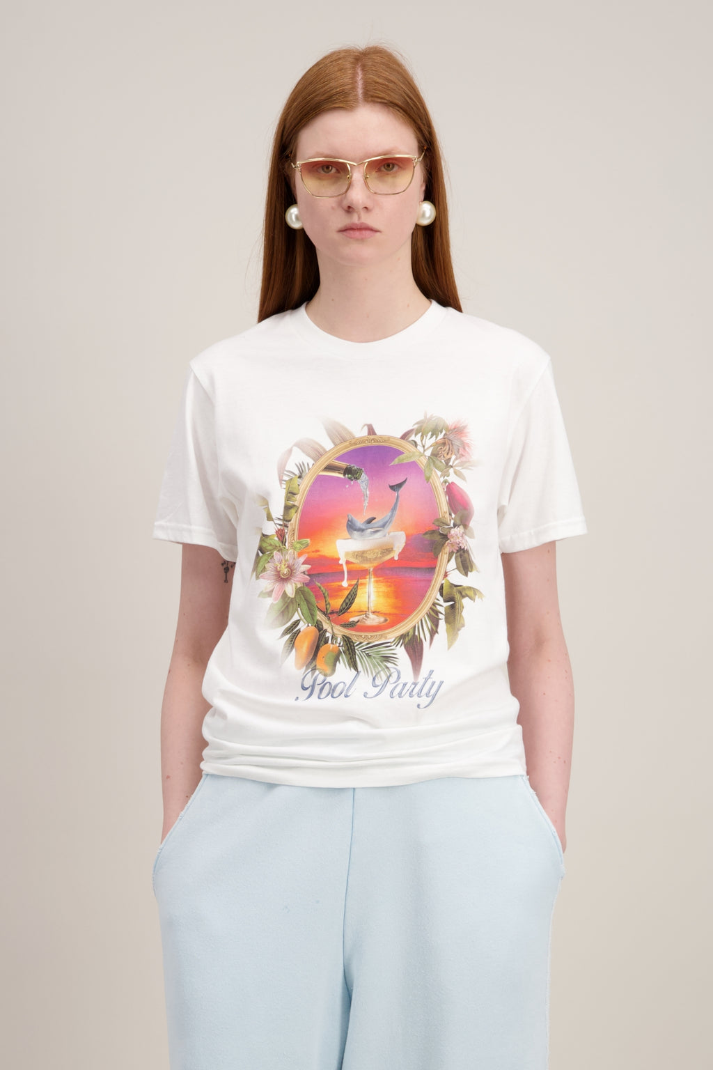 T-SHIRT BOXY (IMPRIMÉ DAUPHIN)