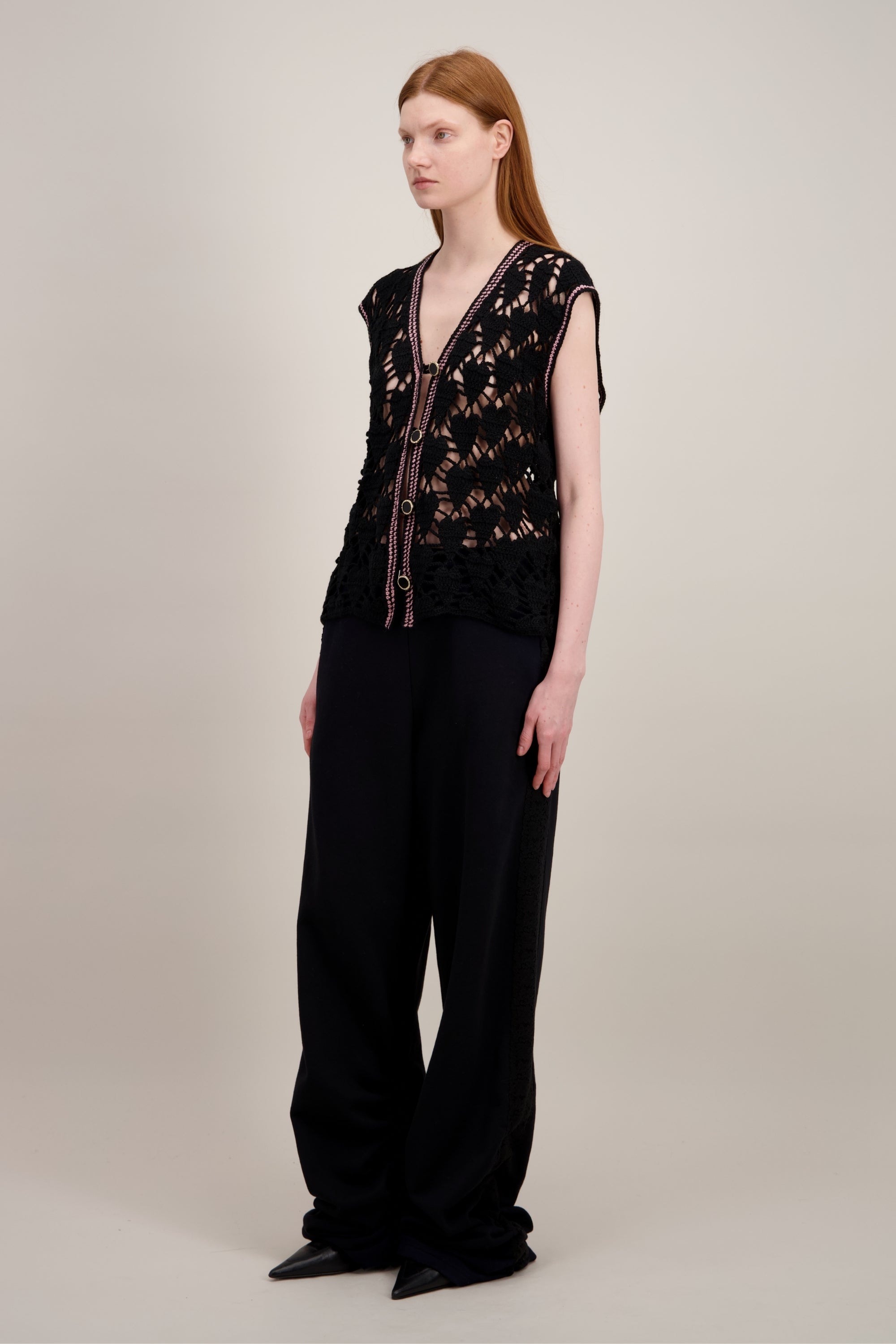 VESTE EN CROCHET