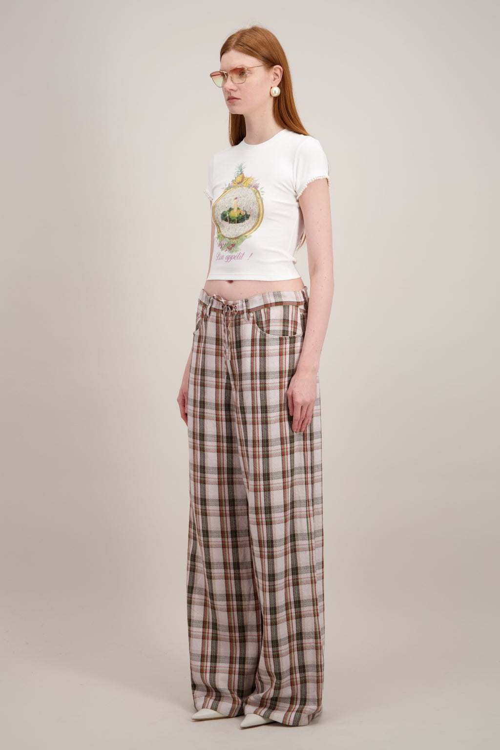 T-SHIRT CROP (IMPRIMÉ BANANE)