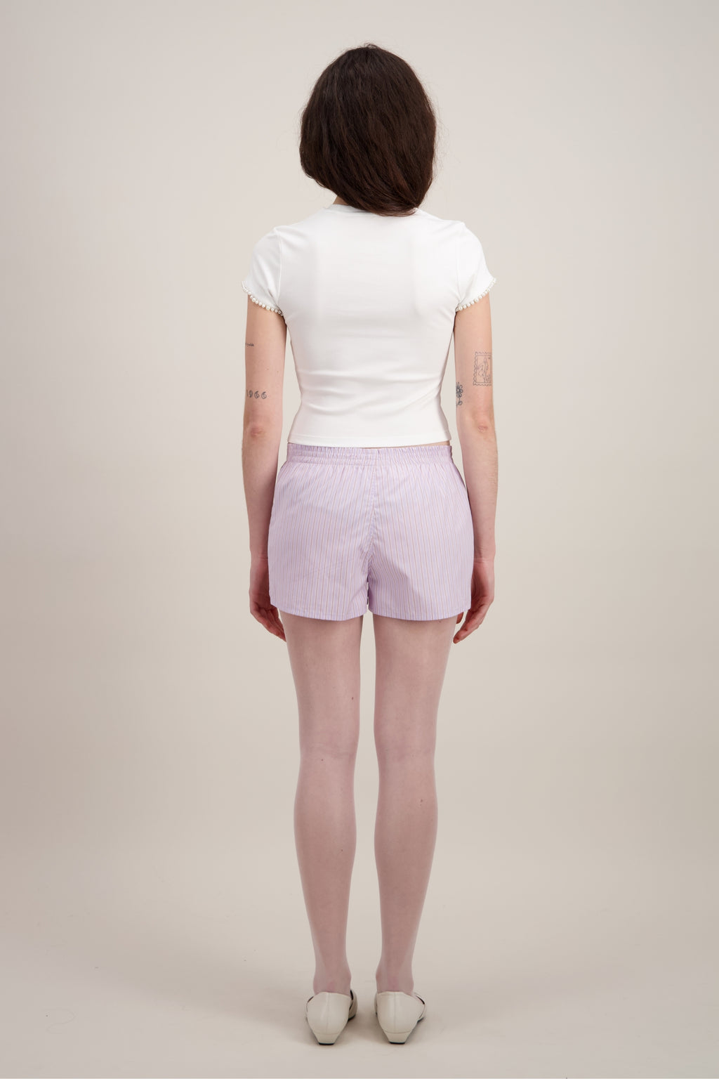 T-SHIRT CROP (IMPRIMÉ CHIEN)
