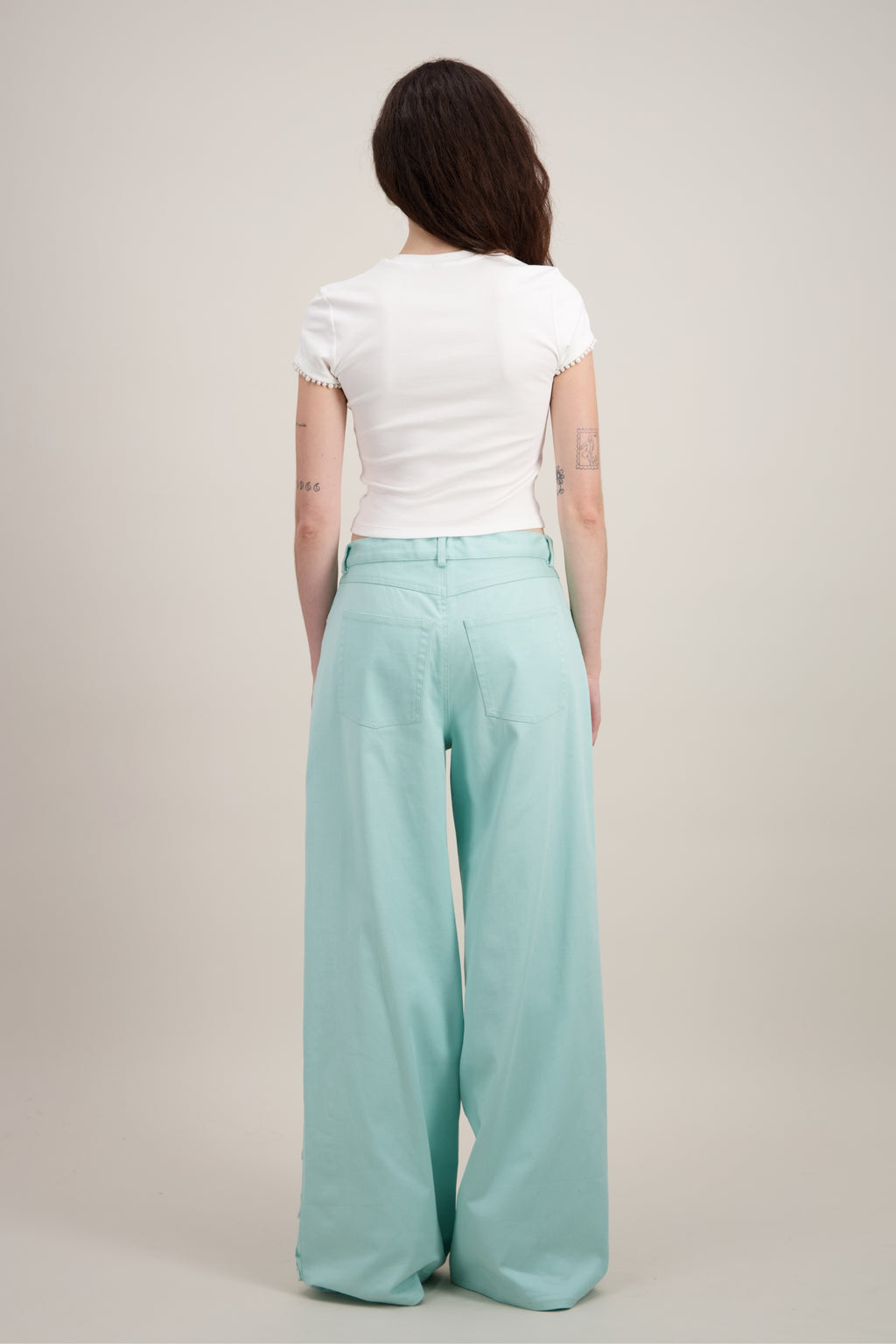 T-SHIRT CROP (IMPRIMÉ DAUPHIN)