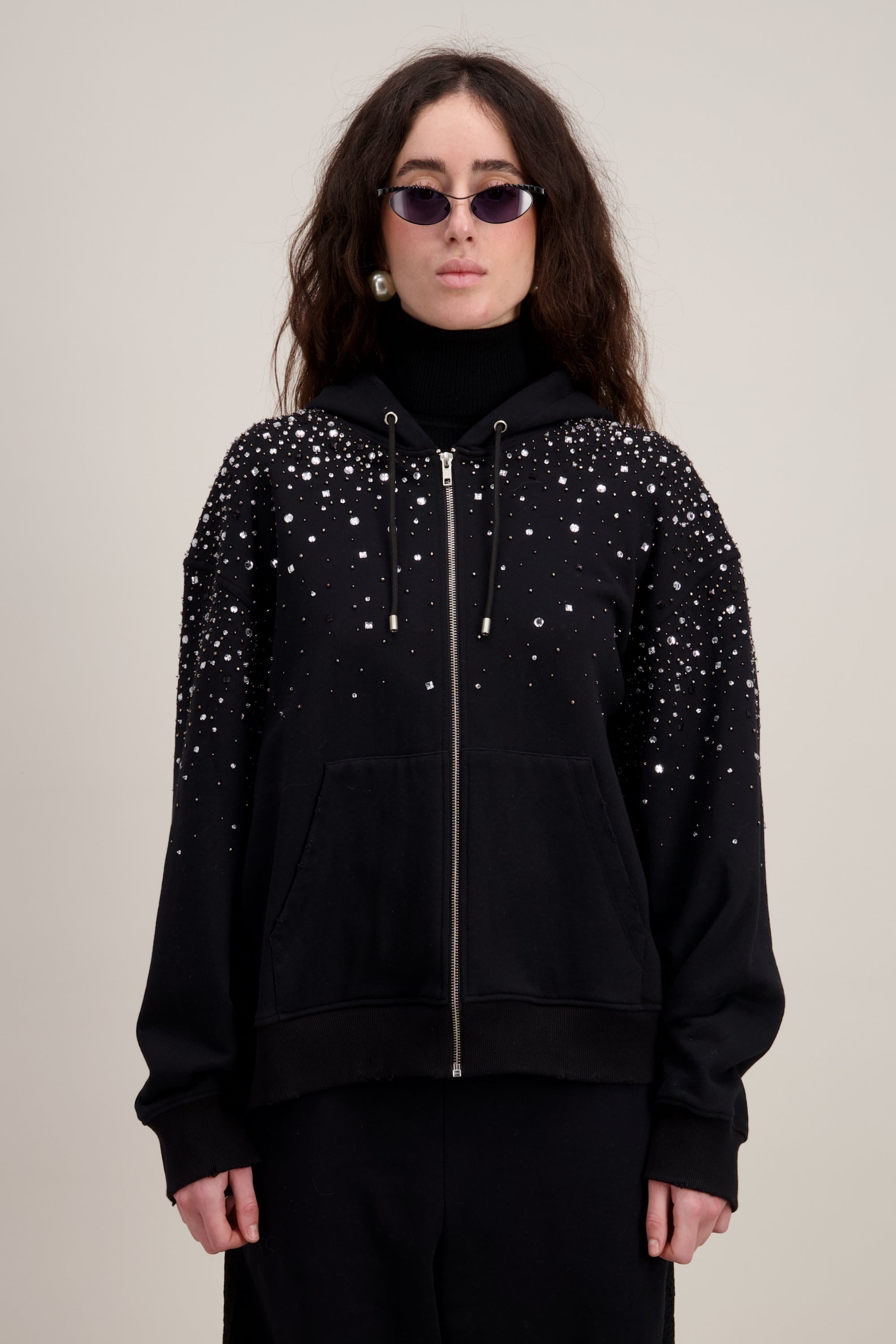 HOODIE BRODÉ CRISTAUX