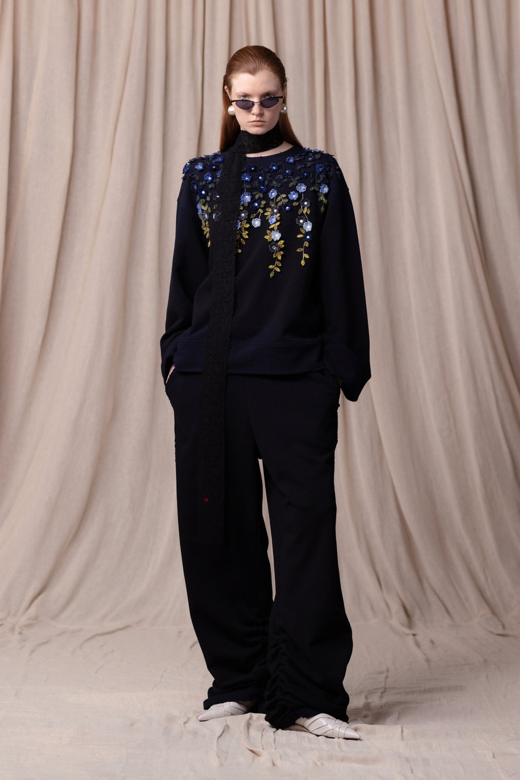 PANTALON DE SURVÊTEMENT FRONCÉ