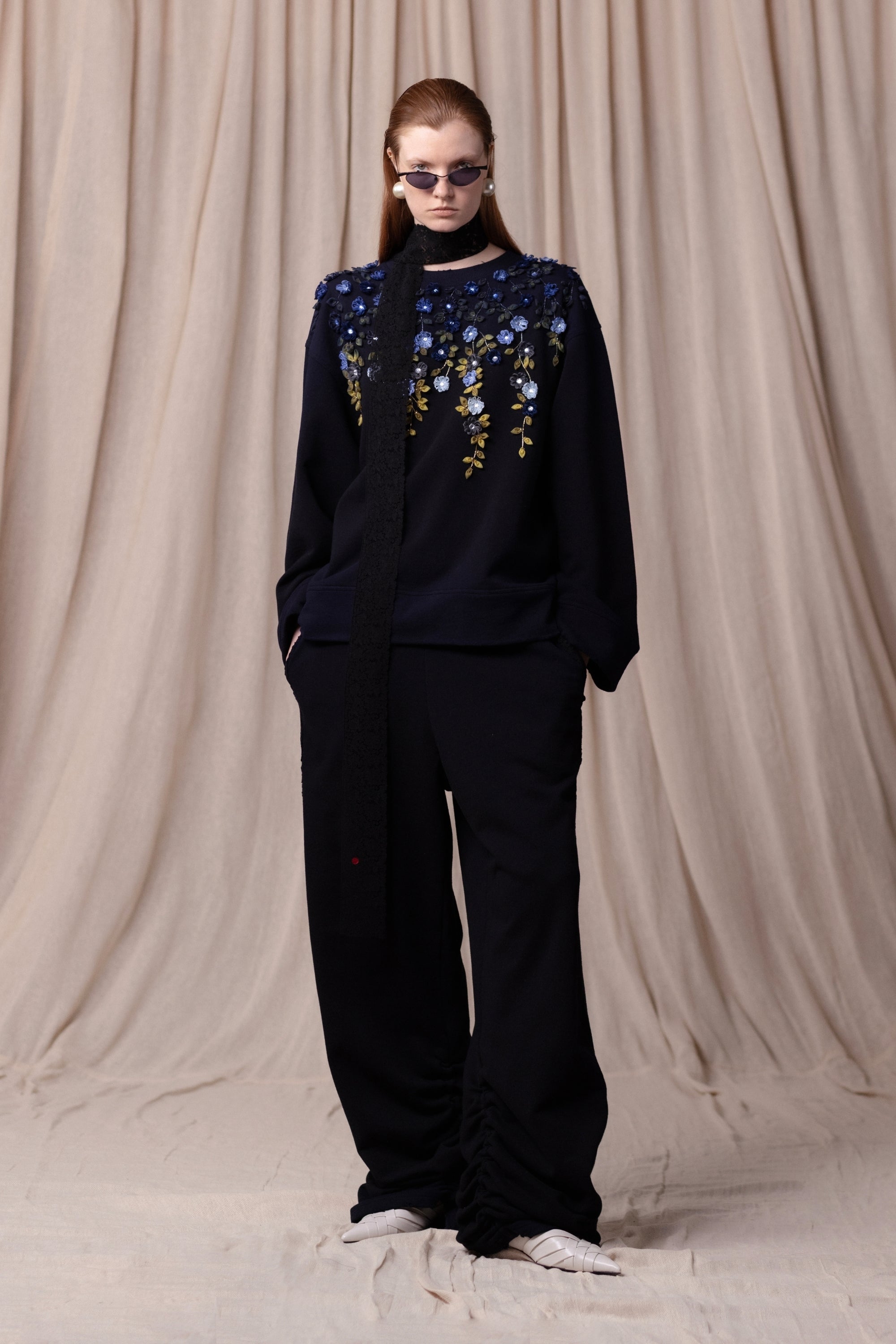 PANTALON DE SURVÊTEMENT FRONCÉ