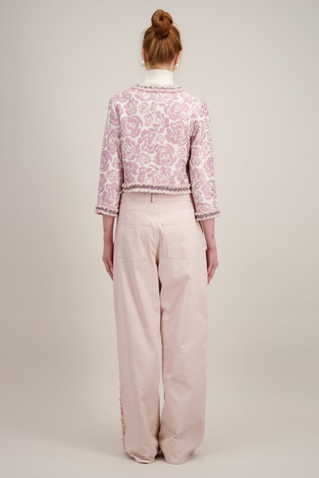 PANTALON LARGE BRODÉ