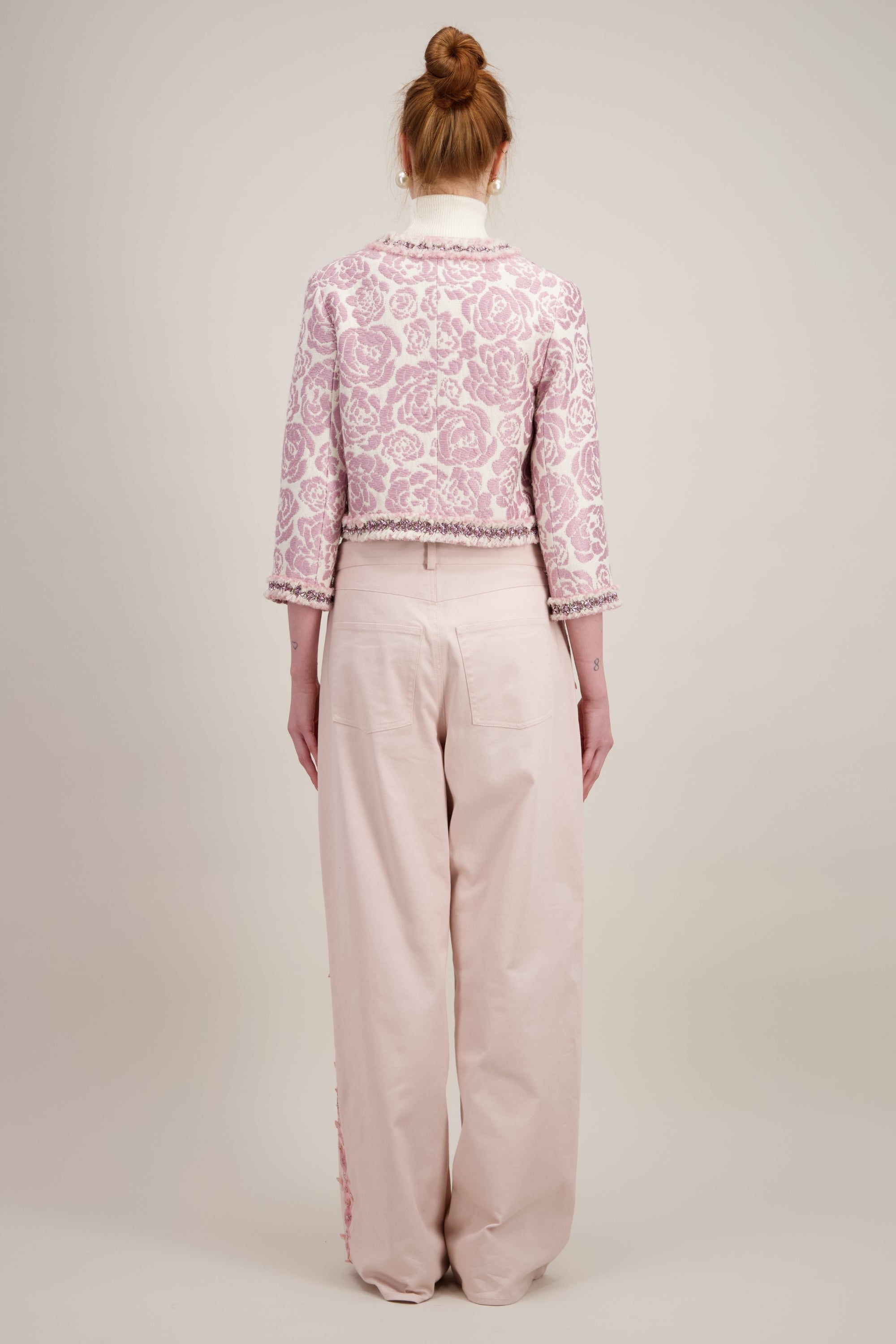 PANTALON LARGE BRODÉ